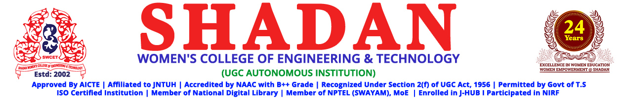 SHADAN WOMEN’S COLLEGE OF ENGINEERING & TECHNOLOGY